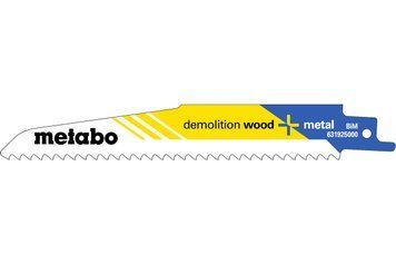 5 пилкових полотен для шабельних пилок &laquo;demolition wood + metal&raquo;, 150 x 1,6 мм 631925000 фото